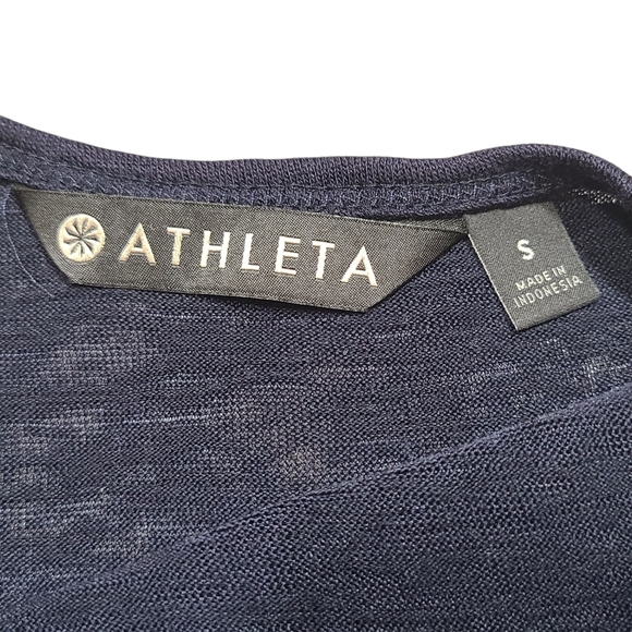 Athleta Breezy High Neck Tank Navy | Women’s Small | Lightweight Racerback Top - Picture 3 of 9